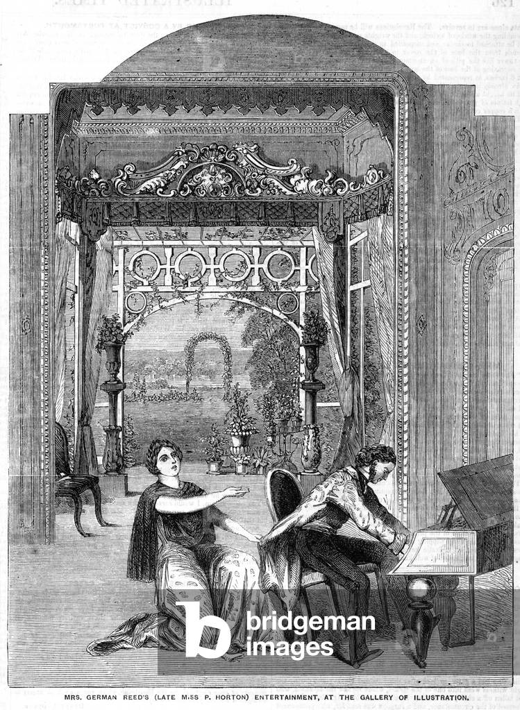 Mrs German Reed's (late Miss P Horton) entertainment, at the Gallery of Illustration (engraving)