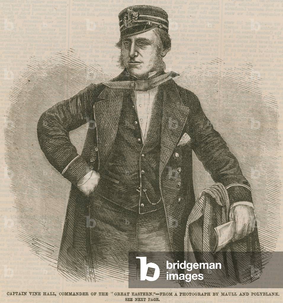 Captain Vine Hall, Commander of the Great Eastern (engraving)