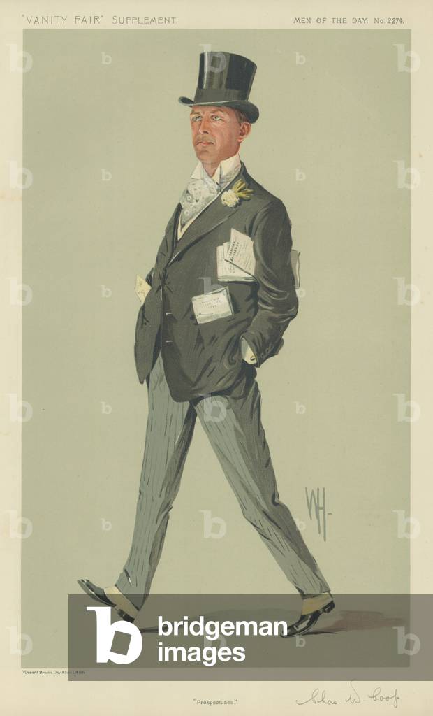 Mr Carles W Coop (colour litho)