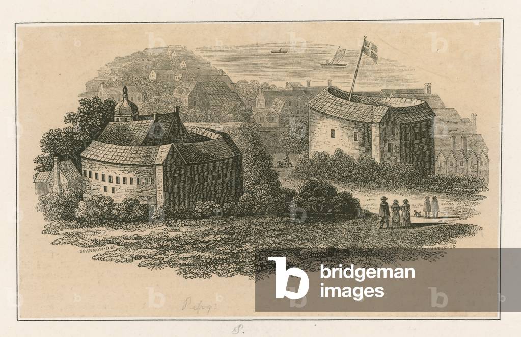 The Globe, Bankside, London (engraving)
