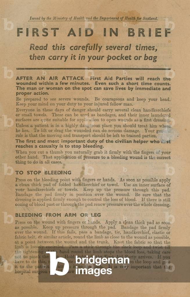 First Aid in Brief (engraving)