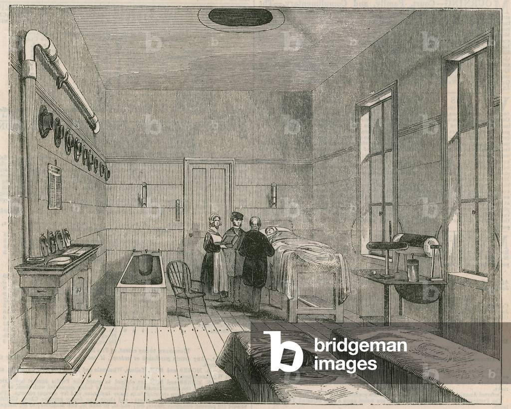 Ward of the Receiving-House of the Royal Humane Society (engraving)