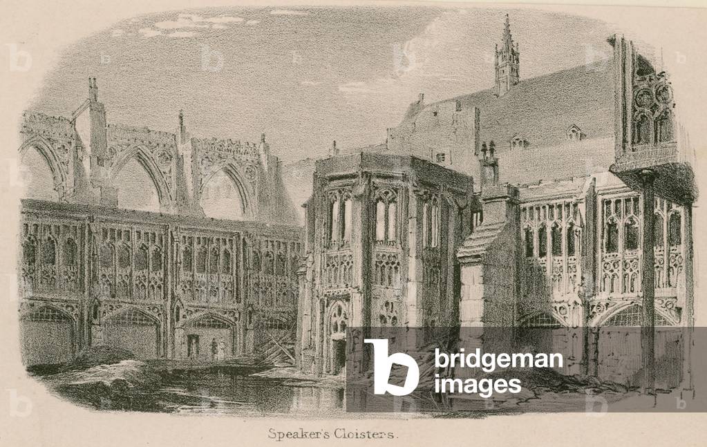 Speaker's Cloisters, Westminster Palace (engraving)