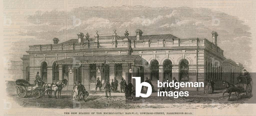 The new station of the Metropolitan Railway (engraving)