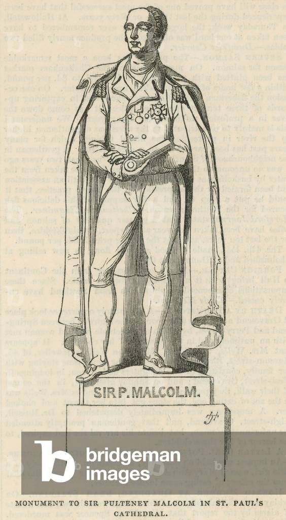 Monument to Sir Pulteney Malcolm (engraving)