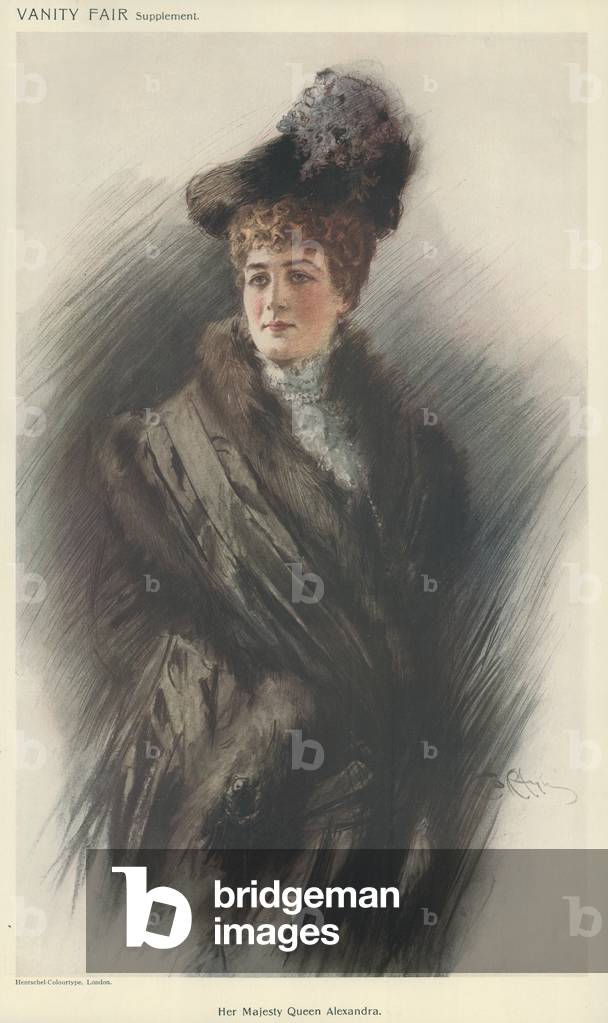 Her Majesty Queen Alexandra (colour litho)
