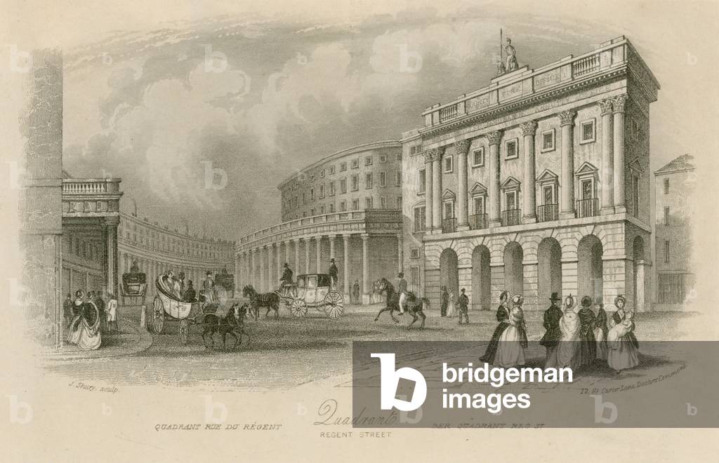The Quadrant, Regent Street, London (engraving)