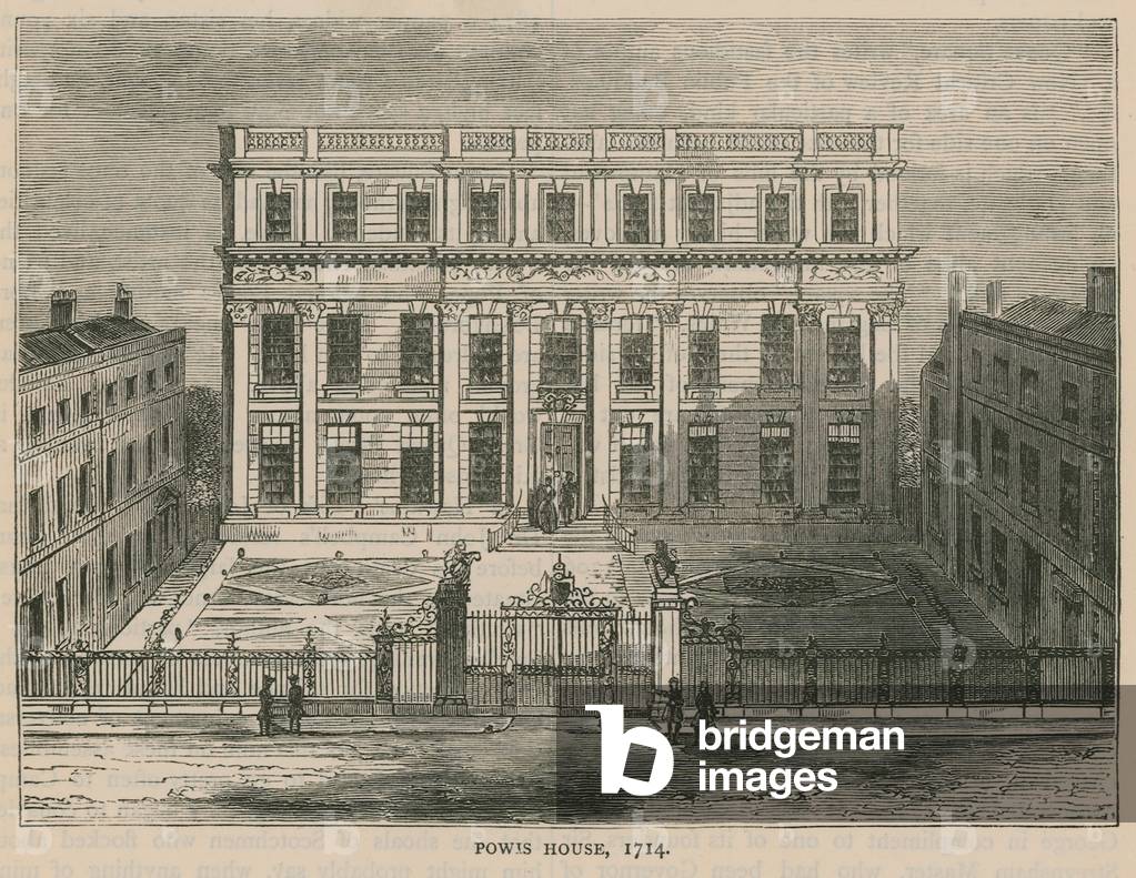 Powis House, London, in 1714 (engraving)