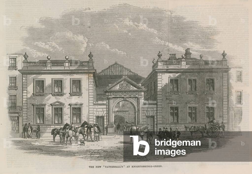 The new Tattersalls at Knightsbridge Green (engraving)