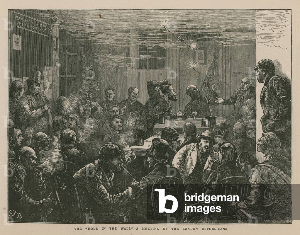 Meeting of the London republicans (engraving)