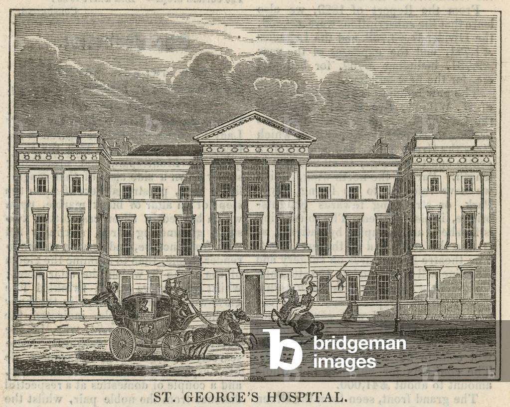 St George's Hospital, London (engraving)
