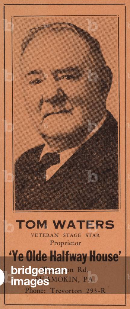 Tom Waters, Veteran Stage Star (chromolitho)