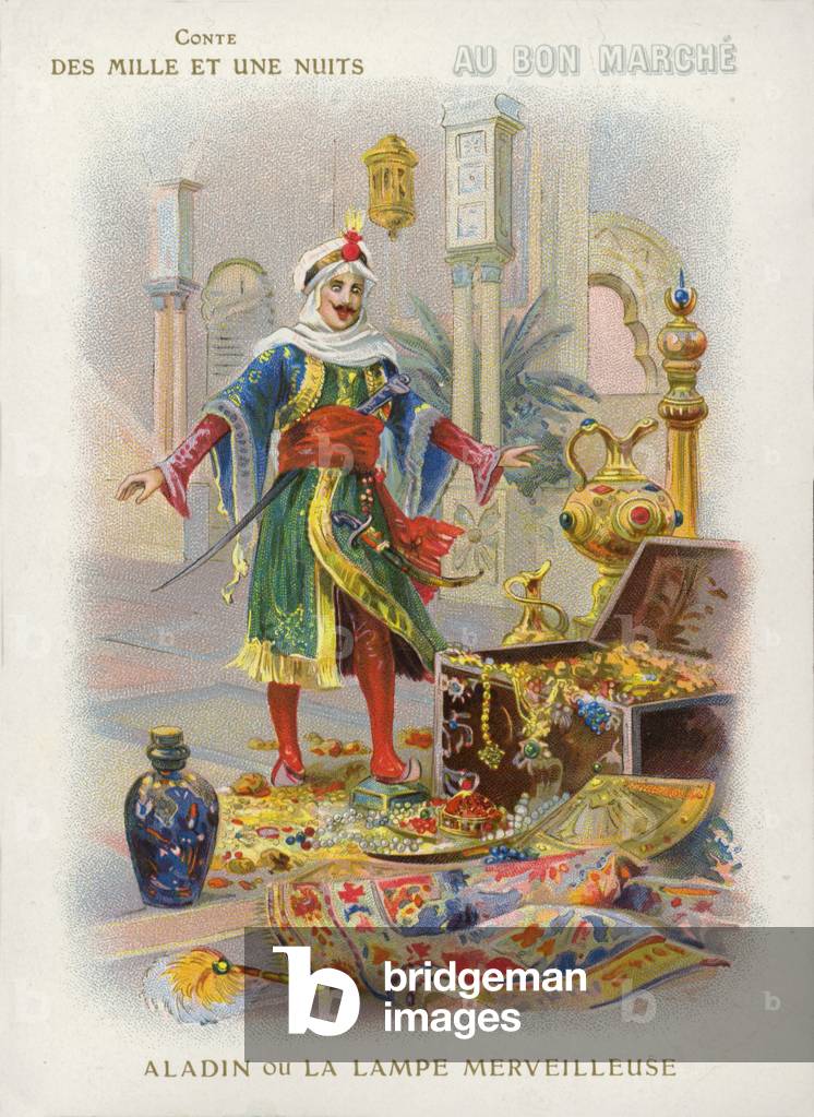 Aladin and the magic lamp (chromolitho)