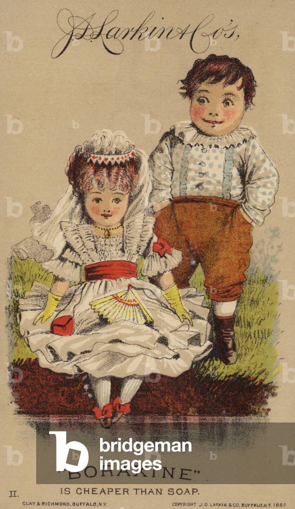 Young Couple By River (chromolitho)