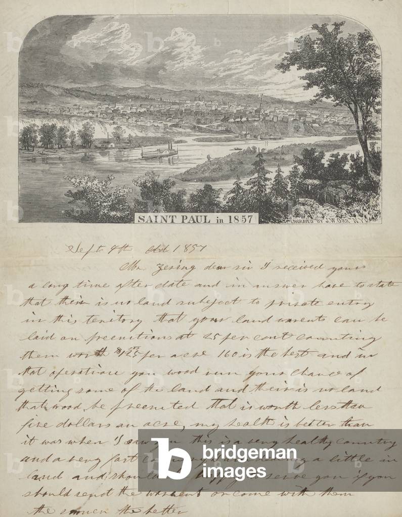 Saint Paul in 1857 (litho)