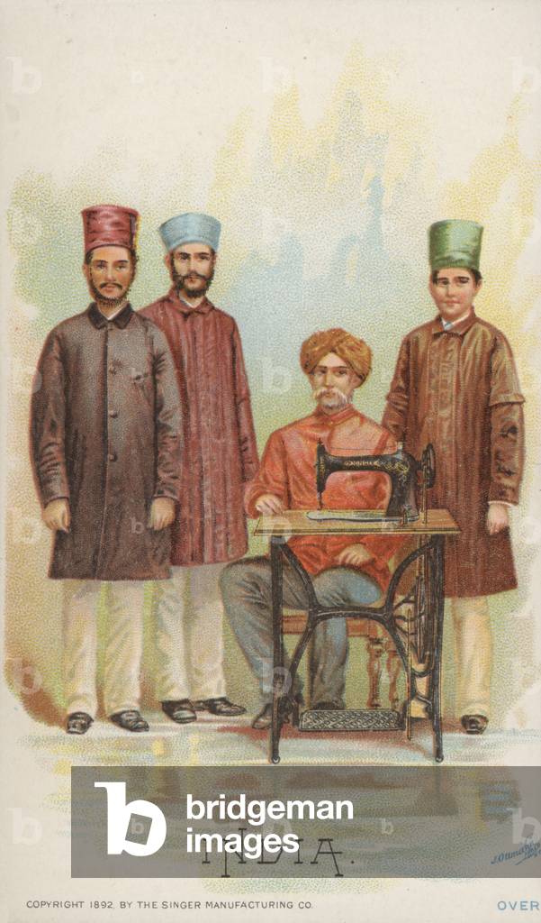 Sewing Machine, India (chromolitho)