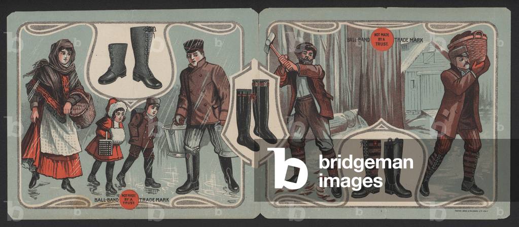 Advertisement for Ball-Band boots (colour litho)