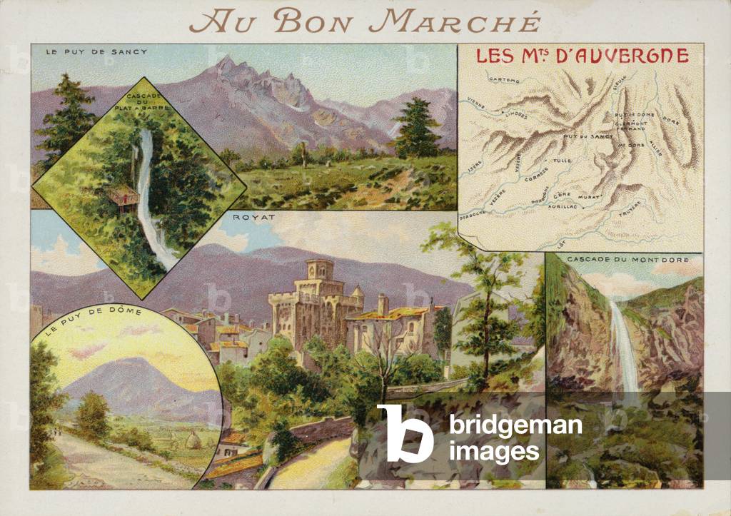 Les Mts D'Auvergne (chromolitho)