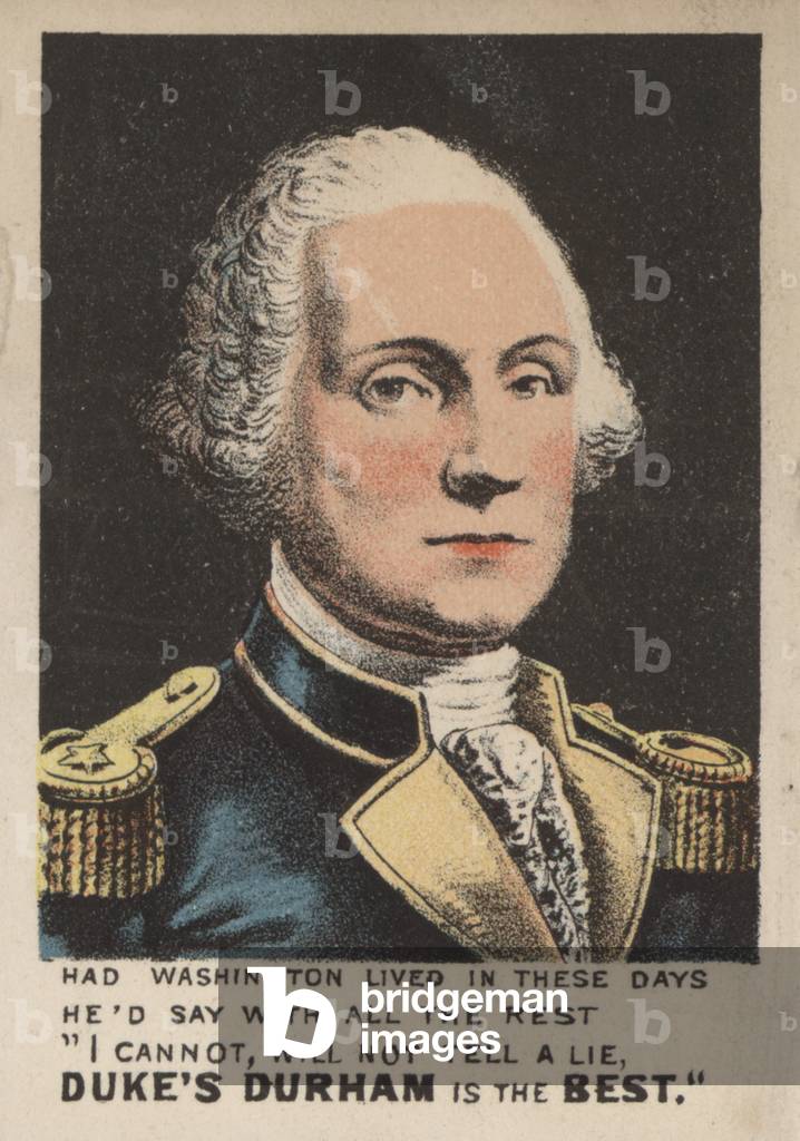 Advertisement for Duke of Durham tobacco (colour litho)