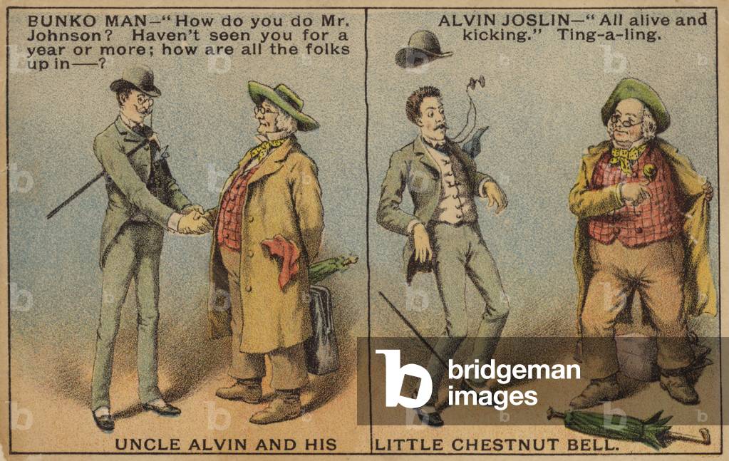 Two Men Meeting (chromolitho)