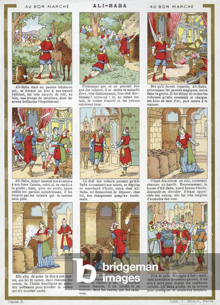Comic Strip - Ali-Baba (chromolitho)