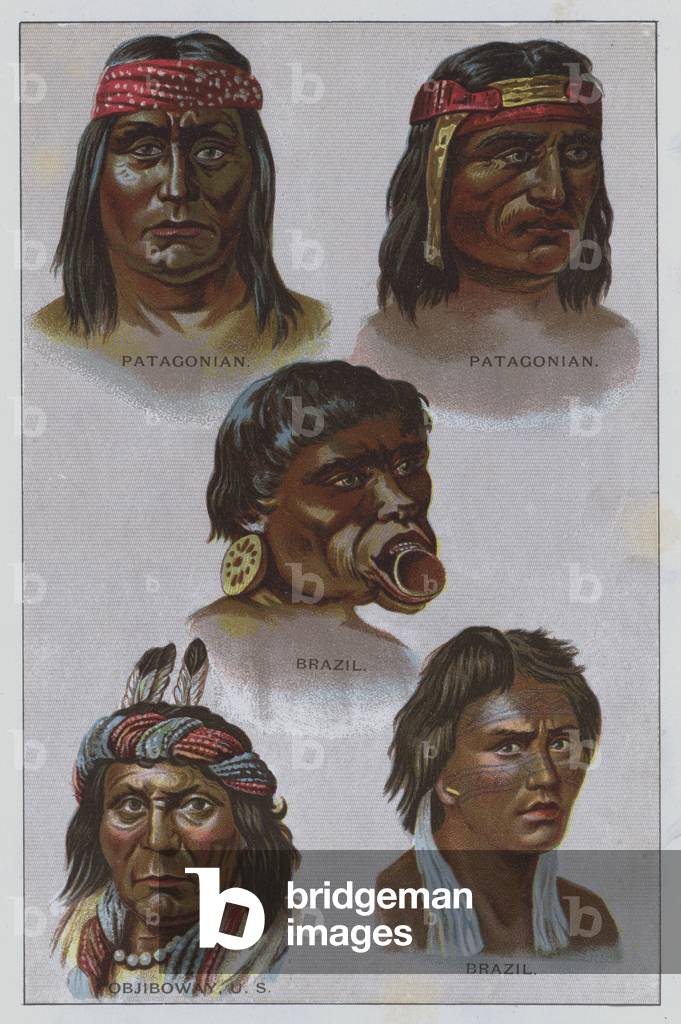 Patagonian, Brazil, Objiboway (colour litho)