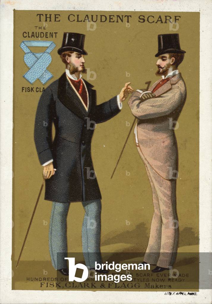 Gentlemen Wearing The Claudent Scarf (chromolitho)