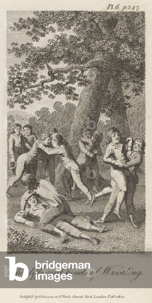The different kinds of wrestling (engraving)
