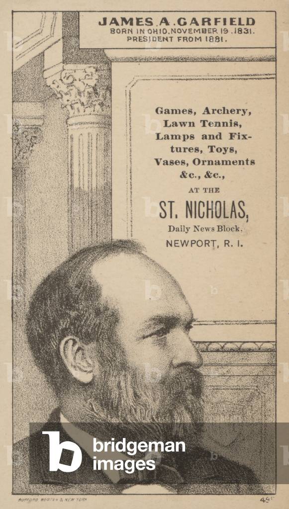 James A Garfield (litho)