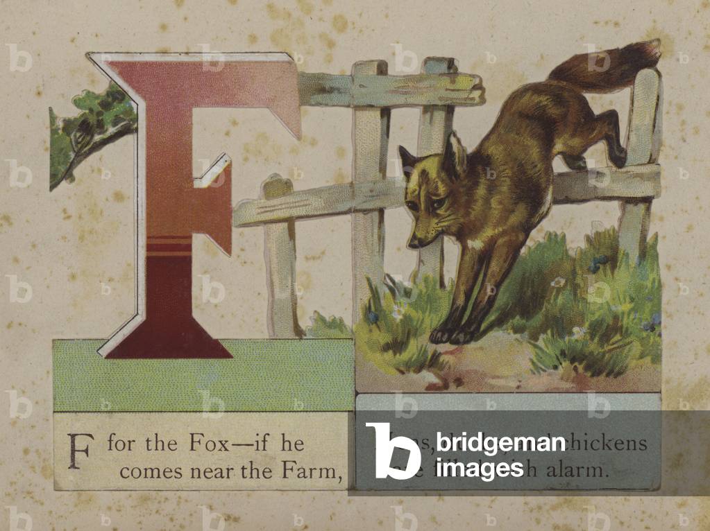 Letter F (colour litho)