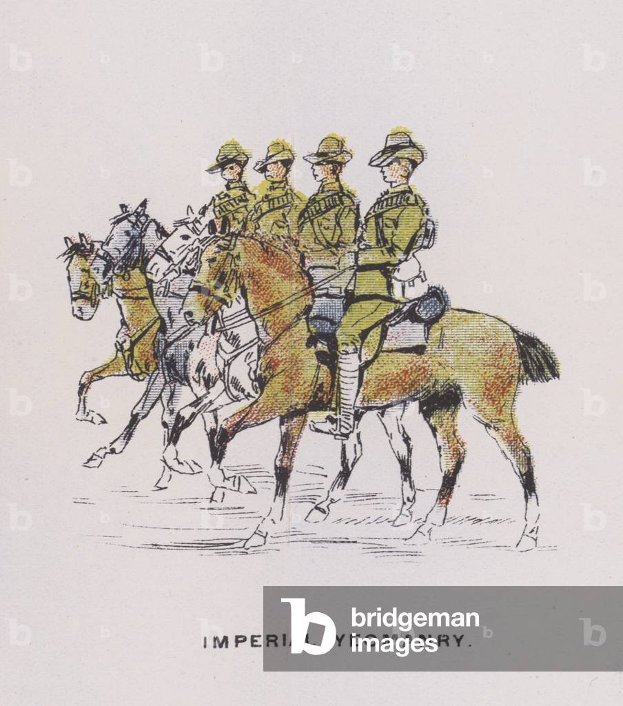 The Lord Mayors Procession (detail) (colour litho)