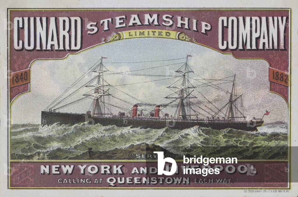 Cunard Steamship Company (colour litho)