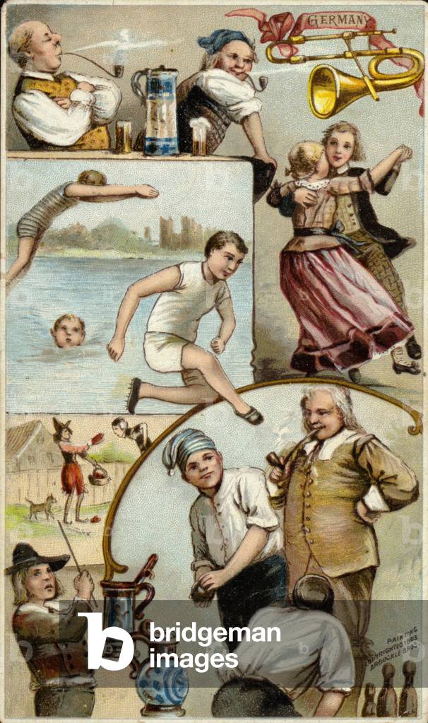 German sports and entertainments (chromolitho)