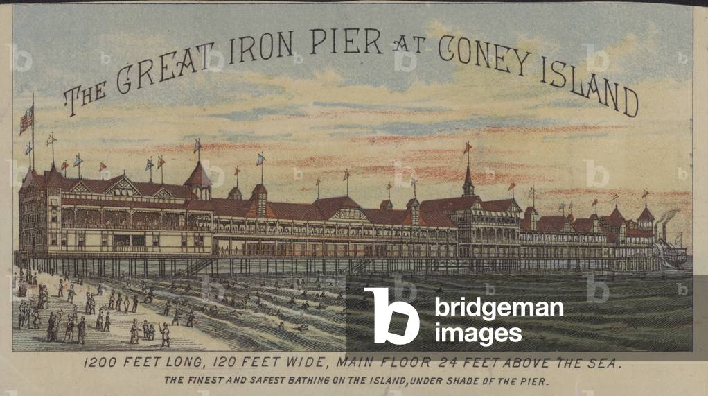 The Great Pier, Coney Island (chromolitho)