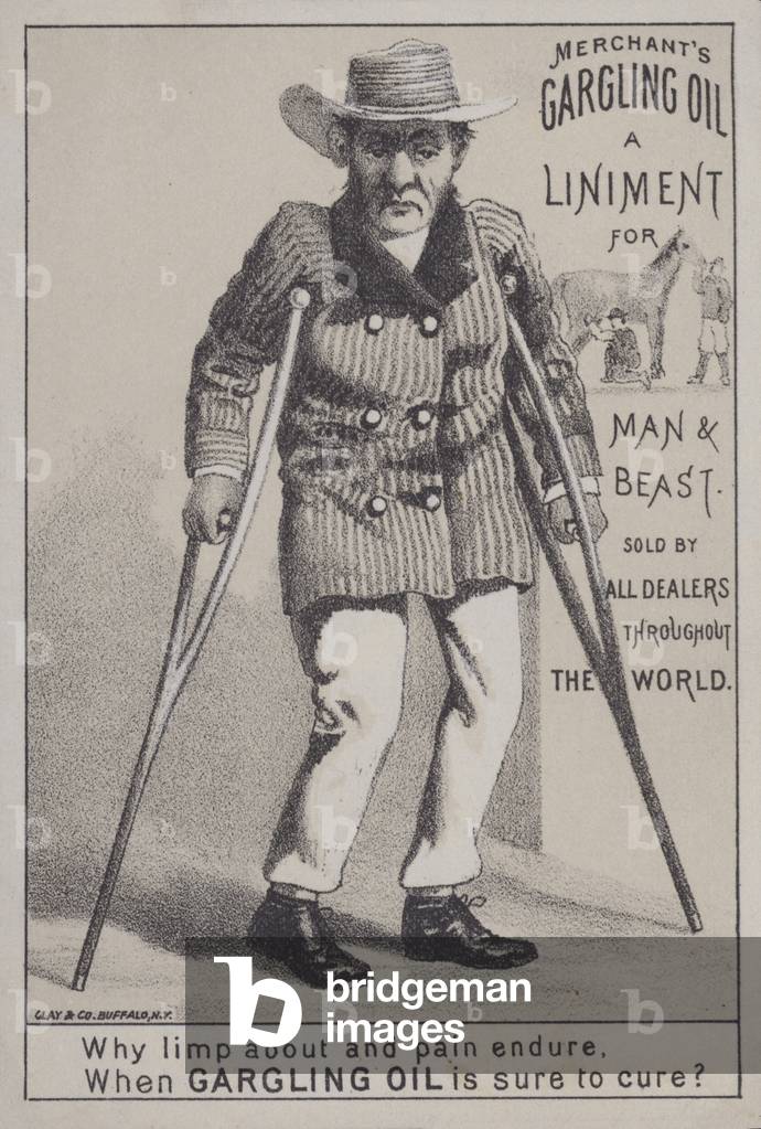 Advertisement for Merchant's Gargling Oil (litho)