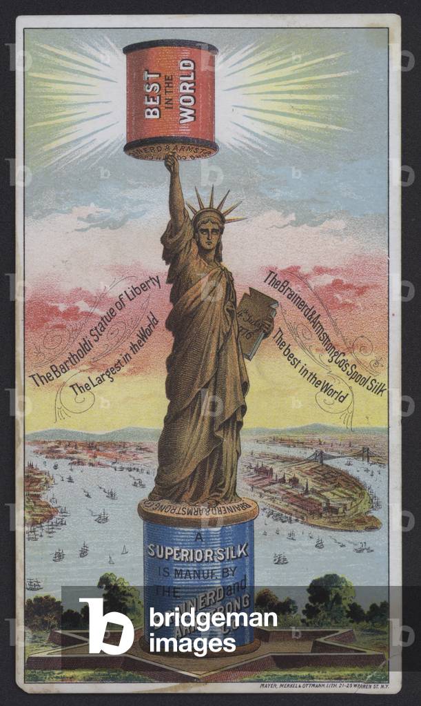 Statue of Liberty, Brainerd and Armstrong, Spool Silk (colour litho)