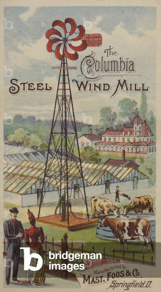 The Columbia Steel Wind Mill (chromolitho)