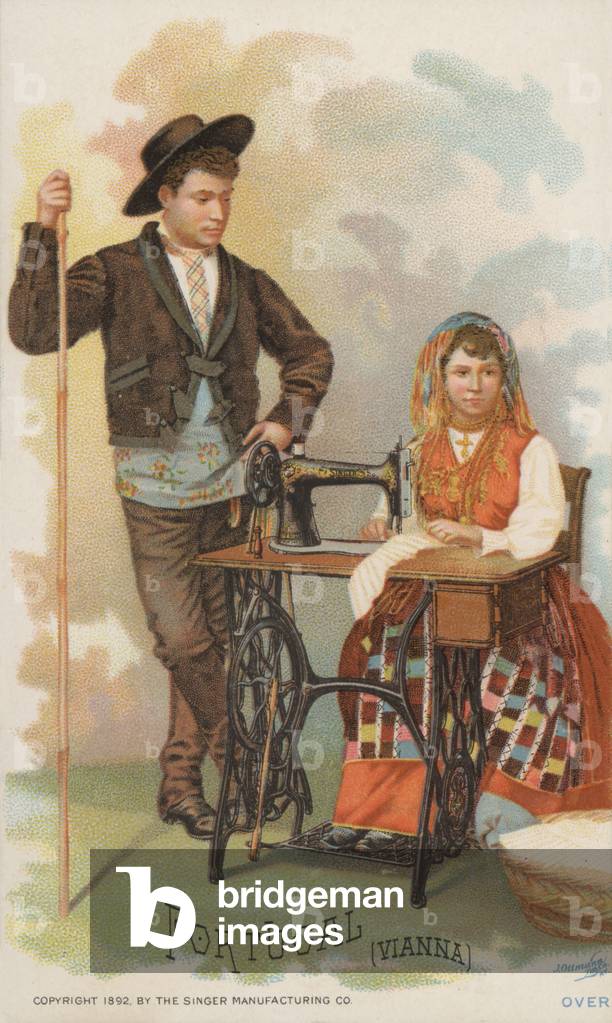 Sewing Machine, Portugal, Vianna (chromolitho)