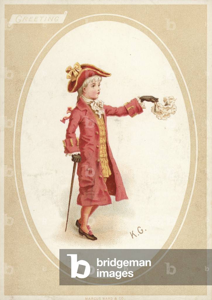 Young boy in 18th Century Costume (chromolitho)