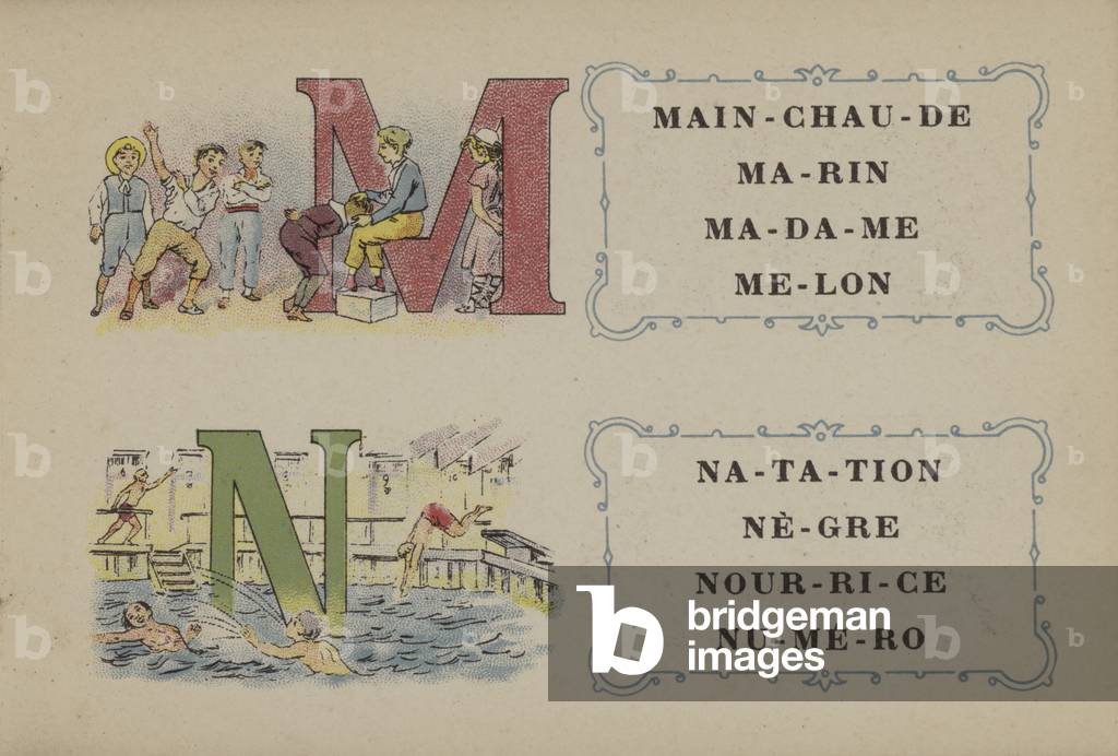 Alphabet De La Phosphatine Falieres (colour litho)