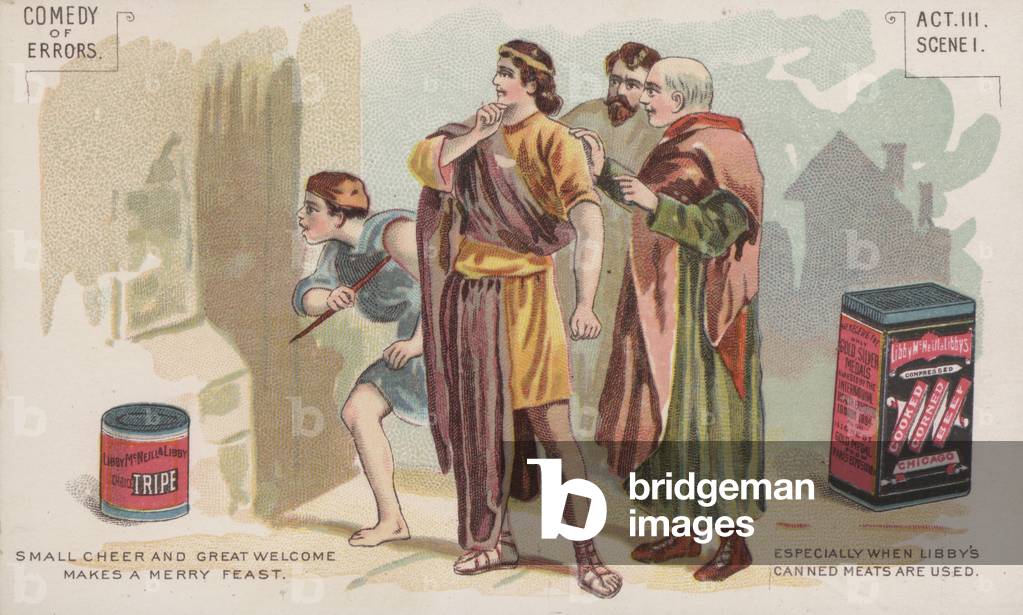 The Comedy of Errors, Act III, Scene i (chromolitho)