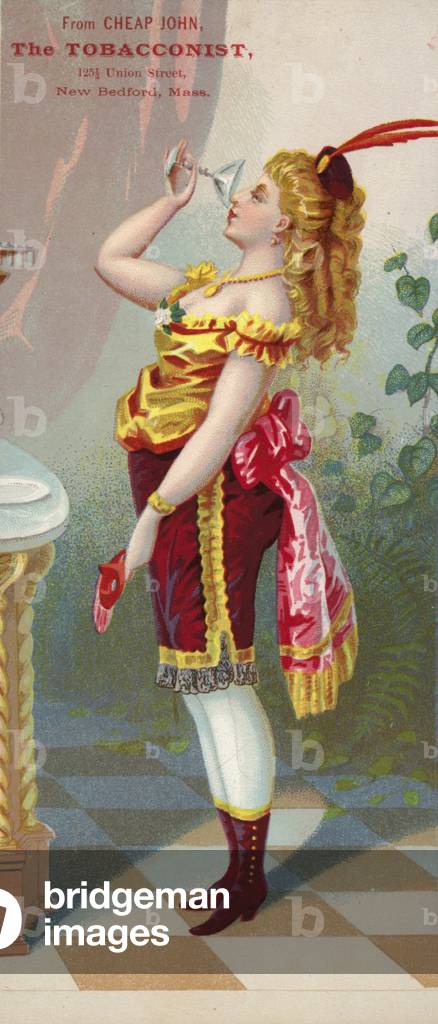 Woman Drinking (chromolitho)