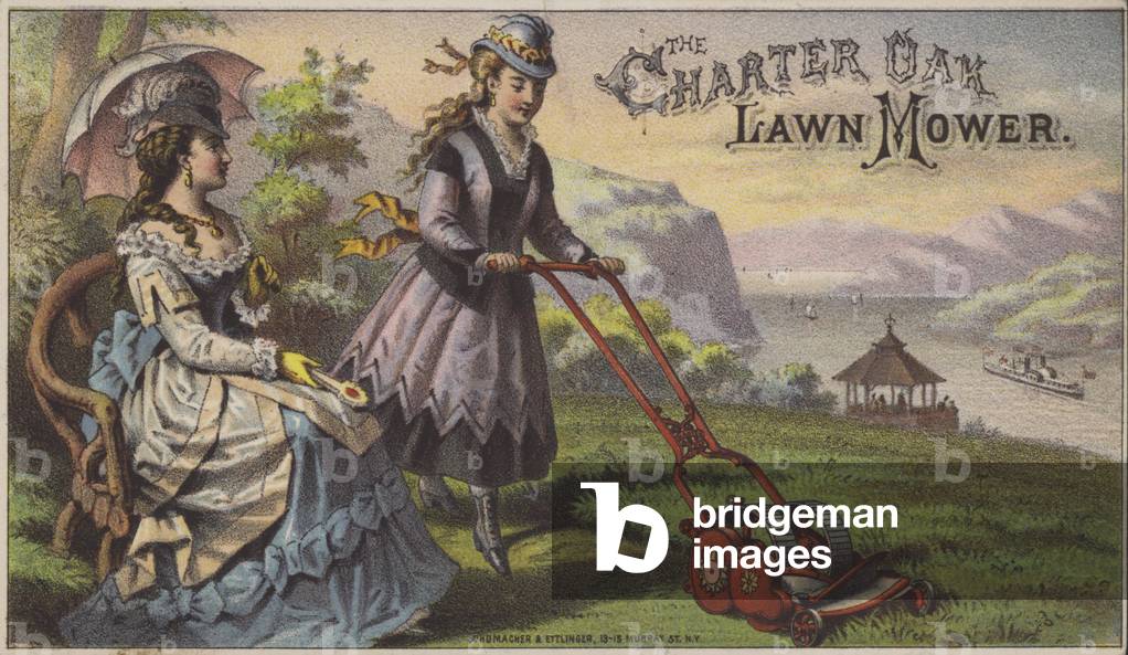 Charter Oak Lawn Mower (chromolitho)