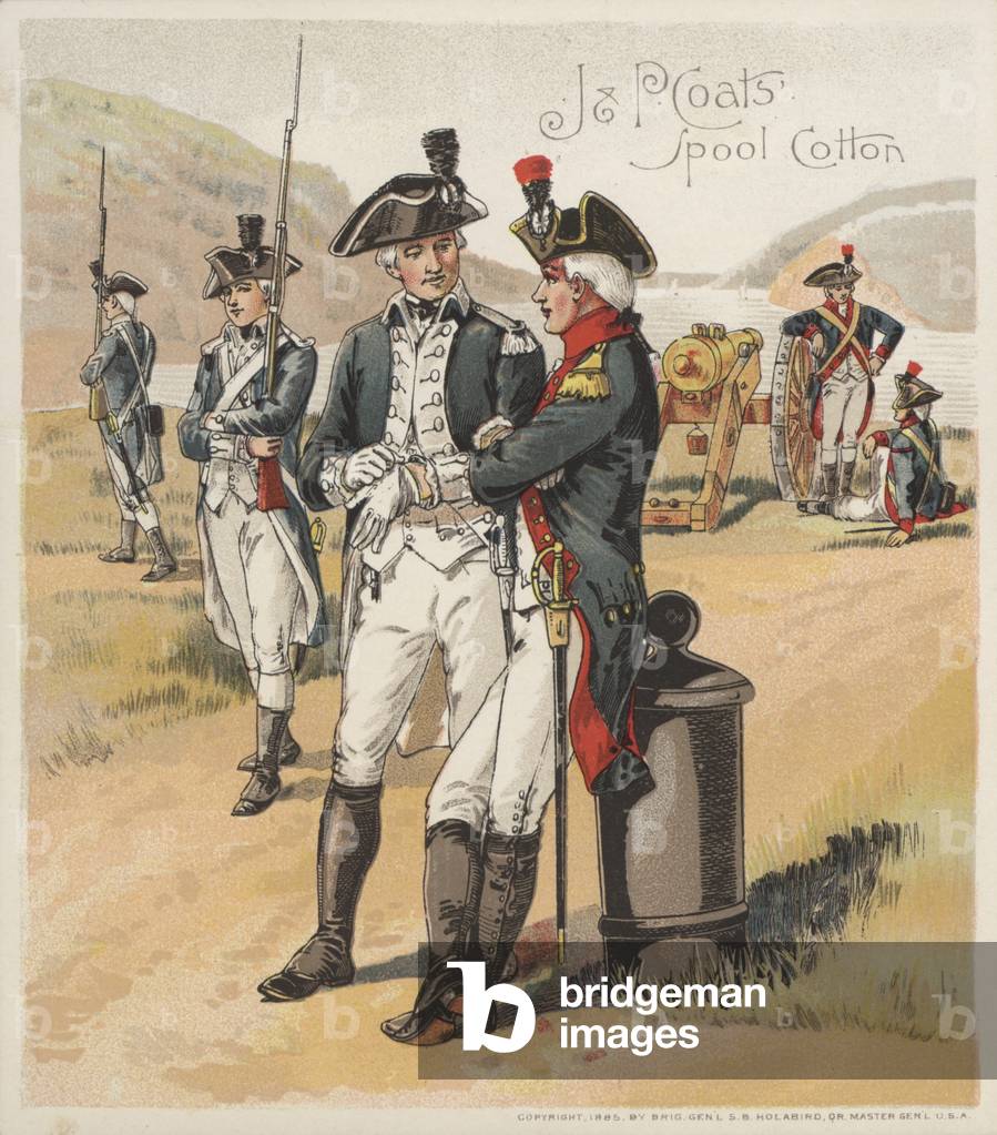 Advertisement for J P Coats spool cotton (colour litho)