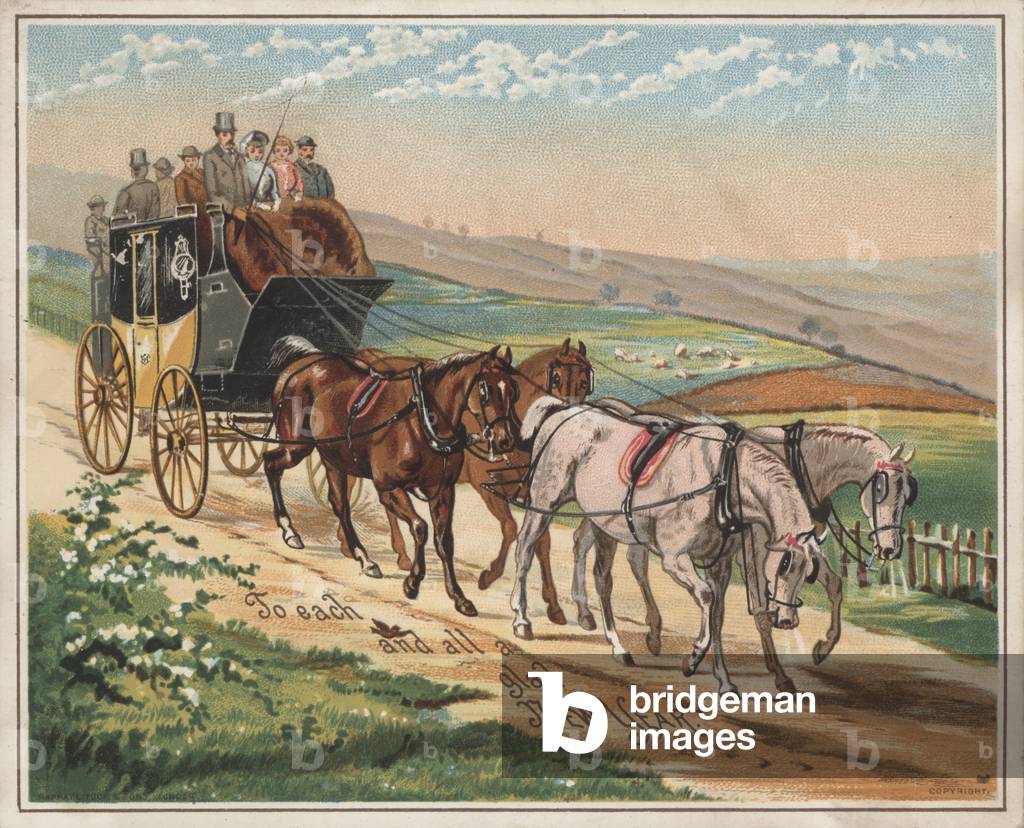 New Year greetings card (chromolitho)