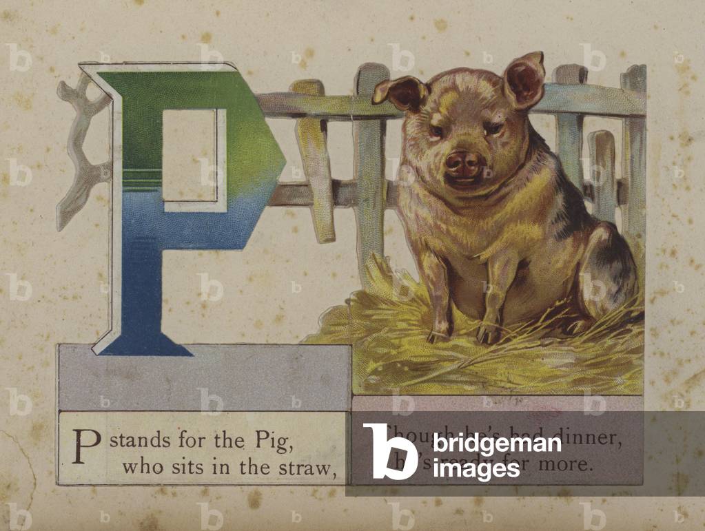 Letter P (colour litho)