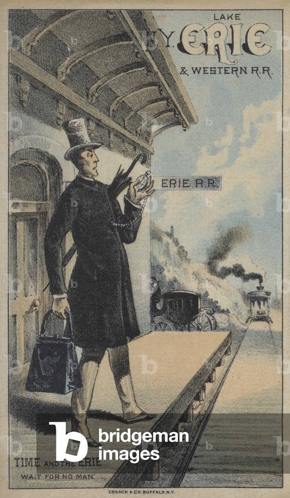 The Lake Erie and Western Railroad (chromolitho)