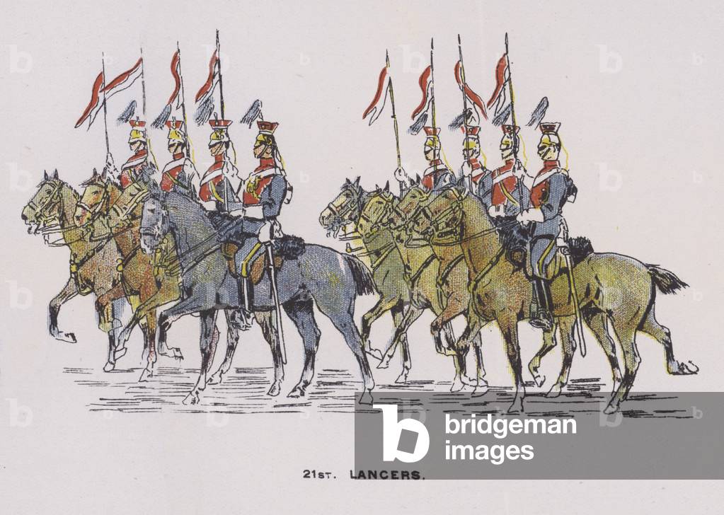 The Lord Mayors Procession (detail) (colour litho)