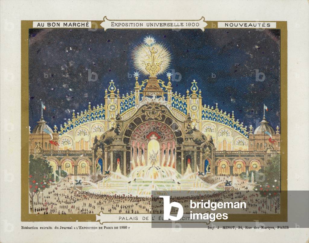 Exposition Universelle 1900 Electricity (chromolitho)
