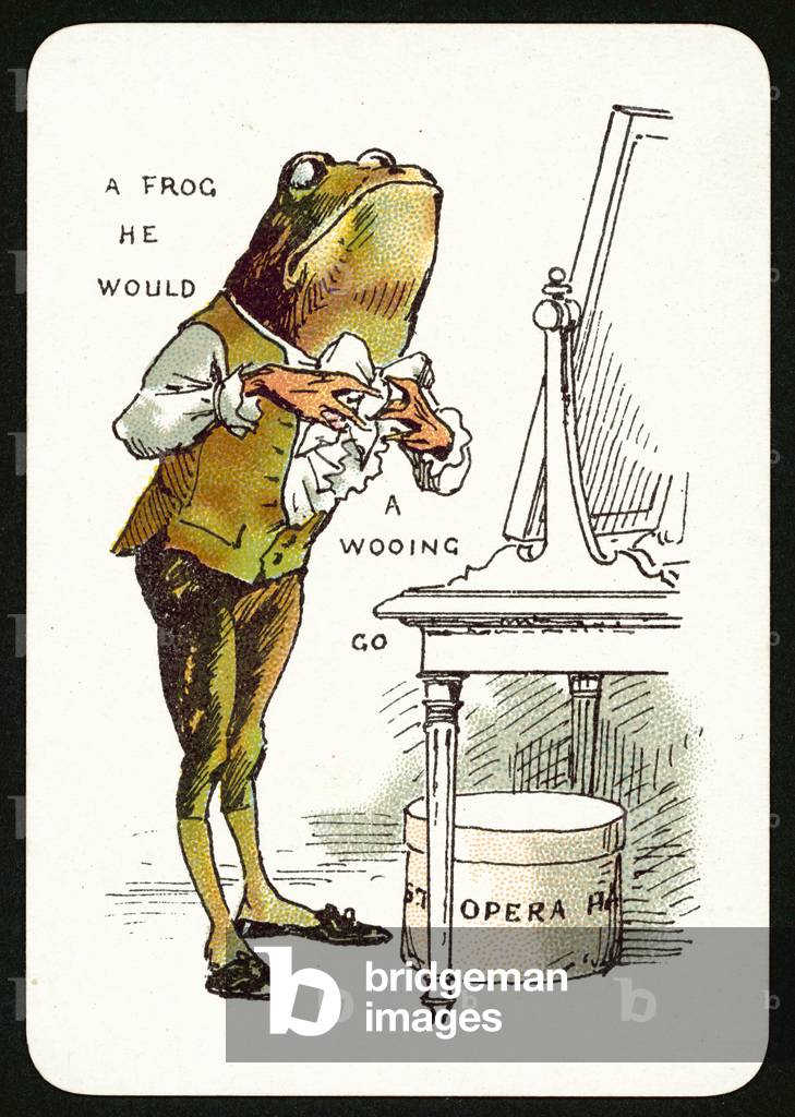 A Frog He Would A Wooing Go (colour litho)